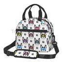 French Bulldog Art Lunch Bag by Axyaa: Insulated Bento Tote for Work, School, Picnic