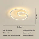 Axyaa Modern Minimalism Round LED Ceiling Light Aluminum Dimmable Fixture