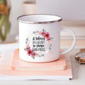 Axyaa Teacher Gift Enamel Mug - Creative Coffee Cup for School and Home