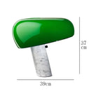 Axyaa Marble Touch Table Lamp for Living Room Bedroom Study Desk Decor, Postmodern Design
