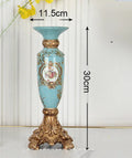 Axyaa Retro Nostalgic Resin Candlestick Set for Home Decor and Parties