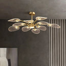 Axyaa Modern Ceiling Chandelier LED Lamp for Living Room, Bedroom, and Dining Room
