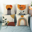 Axyaa Minimalist Geometric Round Printed Pillowcase - Bohemian Home Decor
