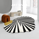 Axyaa Irregular Nordic Style Plush Carpet for Bedroom and Living Room