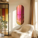 Axyaa Iridescent Full Length Wall Mirror for Bedroom, Living Room - Rainbow Glass Mirror