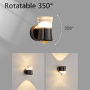 Axyaa Rotatable Wall Lamp Nordic LED Lighting for Bedroom Living Room Decoration