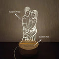 Axyaa Personalized 3D Night Light Lamp for Girlfriend, Mother's Day Birthday Gift