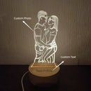 Axyaa Personalized 3D Night Light Lamp for Girlfriend, Mother's Day Birthday Gift