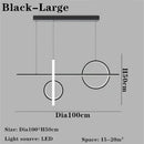 Axyaa Black Golden LED Chandelier for Home Indoor Lighting in Bedroom, Dining Room, Kitchen, Hotel.