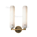 Axyaa Copper Wall Lamp: Vintage Style, White Glass Shade, Bedroom Living Room Aisle Lighting