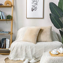 Axyaa Fur Cushion Cover - Soft Decorative Pillow for Couch or Sofa