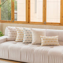 Axyaa Cotton Stripe Cushion Cover 45x45cm 30x50cm Home Decor Pillow Cover