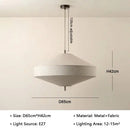 Axyaa Wabi Sabi Fabric Pendant Light LED Chandelier for Home Decor