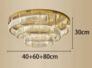 Axyaa Crystal Chandeliers: Modern LED Ceiling Lighting for Living Room