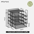 Axyaa Mesh Desk Organizer Stackable Paper Tray Stackable Desktop Document File Organizer