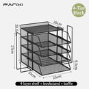 Axyaa Mesh Desk Organizer Stackable Paper Tray Stackable Desktop Document File Organizer