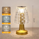 Axyaa Crystal Diamond LED Desk Lamp for Bedroom Office Wedding Night Light
