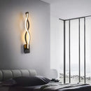 Axya Wave Design LED Wall Lamp - 16W Iron Sconce for Home Decor