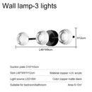 Axyaa Brass LED Wall Sconces Tricolors Bedroom Bathroom Lighting