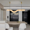 Axyaa Marble Pendant Light: Elegant Indoor Ceiling Chandelier for Living, Bedroom, Dining Room