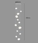Axyaa Modern LED Ceiling Pendant Light Chandelier for Bedroom and Dining Room