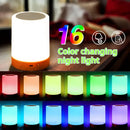 Axyaa Color Changing Touch Lamp: Remote Control Dimmable Night Light