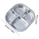 Axyaa Stainless Steel Divided Lunch Box 3/4 Compartment Container