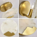 Marble Living Room Wall Lamp Copper Light by Axyaa