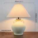 Axyaa Ceramic Table Lamp for Living Room, Bedroom, Study, Hotel, Desk