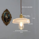 Axyaa Modern LED Glass Copper Pendant Light with Knob Switch
