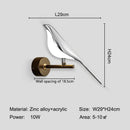Axyaa Magpie Bird Wall Light - 360° Rotatable Touch Switch LED Wall Sconce