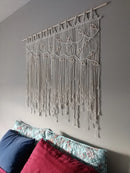Nordic Woven Macrame Tapestry for Bedroom Decor by Axyaa