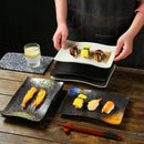 Axyaa Ceramic Sushi Plate Set for Hot Pot, Barbecue, Dim Sum & Dessert