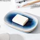 Axya Blue Starry Sky Ceramics Bathroom Set - 4 Pieces