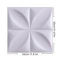 Axyaa 3D PVC Wall Panels for Indoor & Outdoor Decor, Pack of 12, Black & White