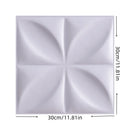 Axyaa 3D PVC Wall Panels for Indoor & Outdoor Decor, Pack of 12, Black & White