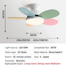 Axyaa Nordic Kids Room Ceiling Fan Light Pendant LED Creative Design Home Decor