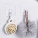 Axyaa Transparent Adhesive Hooks: Heavy Duty Wall-mounted Key Towel Hanger