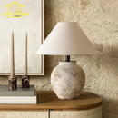 Axyaa Vintage Ceramic Table Lamp in Medieval Zen Art Style