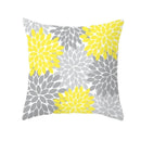 Axyaa Red Yellow Blue Floral Geometric Pillowcase 45*45cm