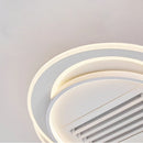 Axyaa Bladeless Fan Lamp: Intelligent Modern Ceiling Fan for Bedroom & Living Room