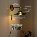 Axyaa Modern Copper LED Wall Sconce Light Fixture for Hallway and Bathroom