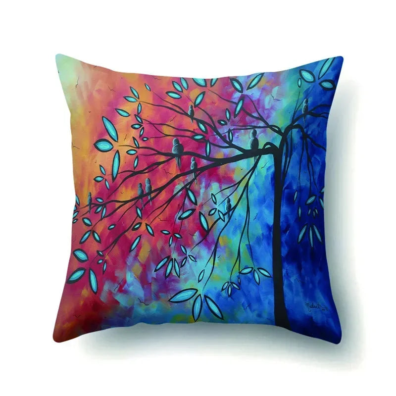 Axyaa Retro Floral Pillow Case 45x45cm