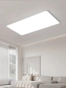 Axyaa Minimalist LED Ceiling Light: White Rectangle Bedroom & Living Room Lamp