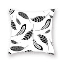 Axyaa Geometric Love Heart Print Square Pillowcase