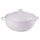 Axya Phnom Penh White Ceramic Soup Pot with Lid 1.4L - Kitchen Tableware Utensils