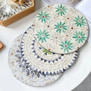 Axyaa Seashell Tray: Japanese-Inspired Round Storage Plate for Stylish Home Organization