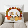 Axyaa Autumn Pumpkin & Leaf Throw Pillow - Sofa Bedroom Car Cushion Cover