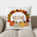 Axyaa Autumn Pumpkin & Leaf Throw Pillow - Sofa Bedroom Car Cushion Cover