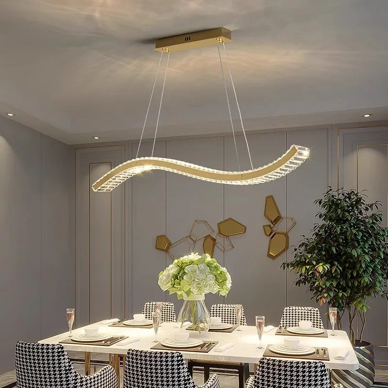 Axyaa Modern LED Pendant Chandelier for Living Room and Dining Room